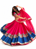 The Festive Edit: Vibrant Pink & Blue Edition Lehenga