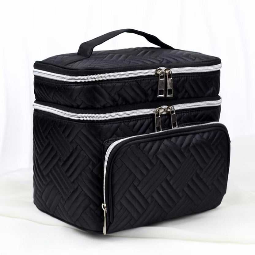 The Cloud Double-Layer Puffer Cosmetic Bag & Travel Vanity Case