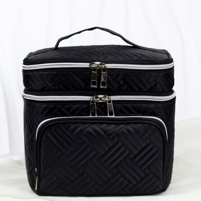 The Cloud Double-Layer Puffer Cosmetic Bag & Travel Vanity Case