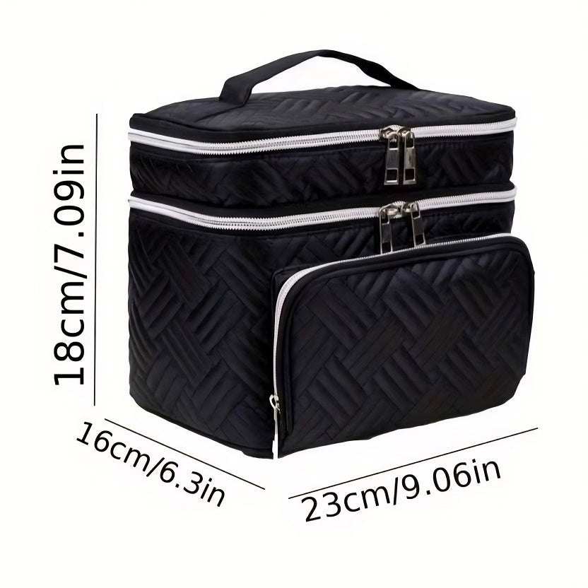 The Cloud Double-Layer Puffer Cosmetic Bag & Travel Vanity Case
