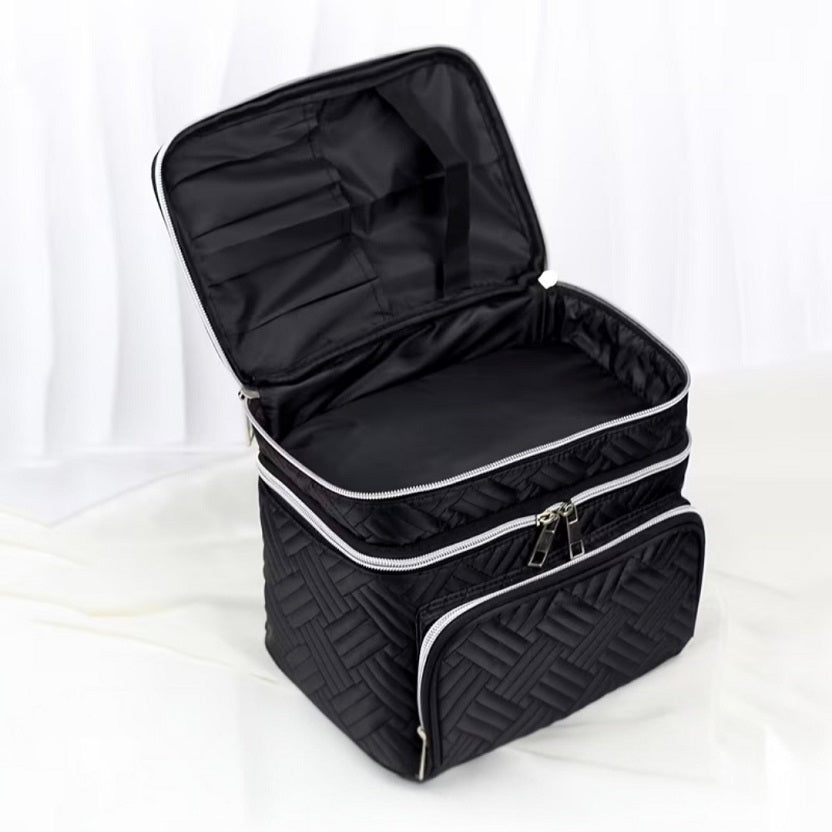 The Cloud Double-Layer Puffer Cosmetic Bag & Travel Vanity Case