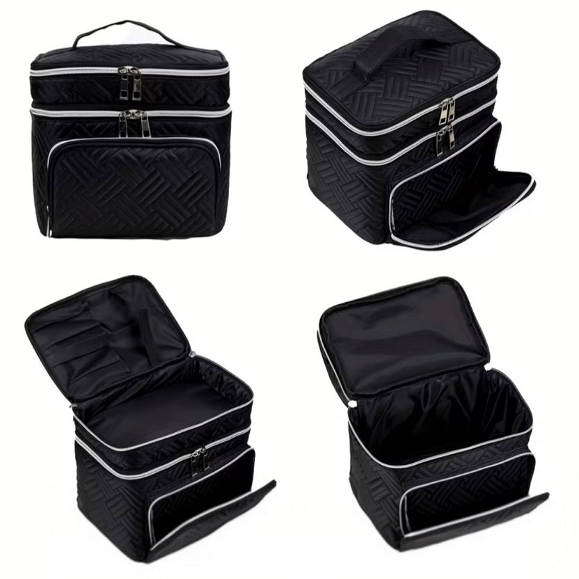 The Cloud Double-Layer Puffer Cosmetic Bag & Travel Vanity Case