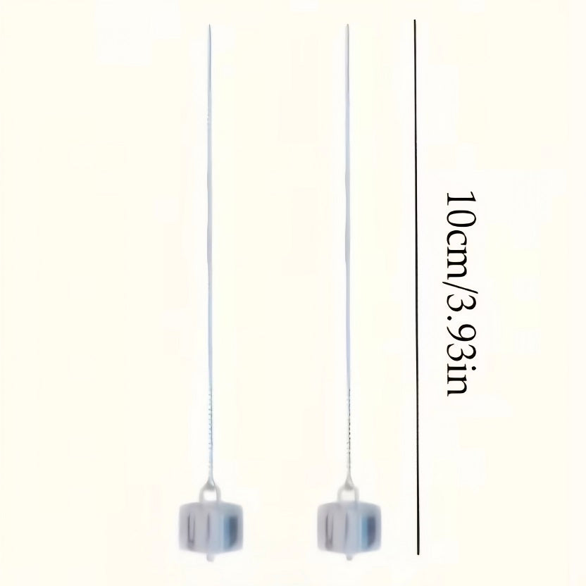 Silver Cube Threader Drop Earrings • The Linear Collection