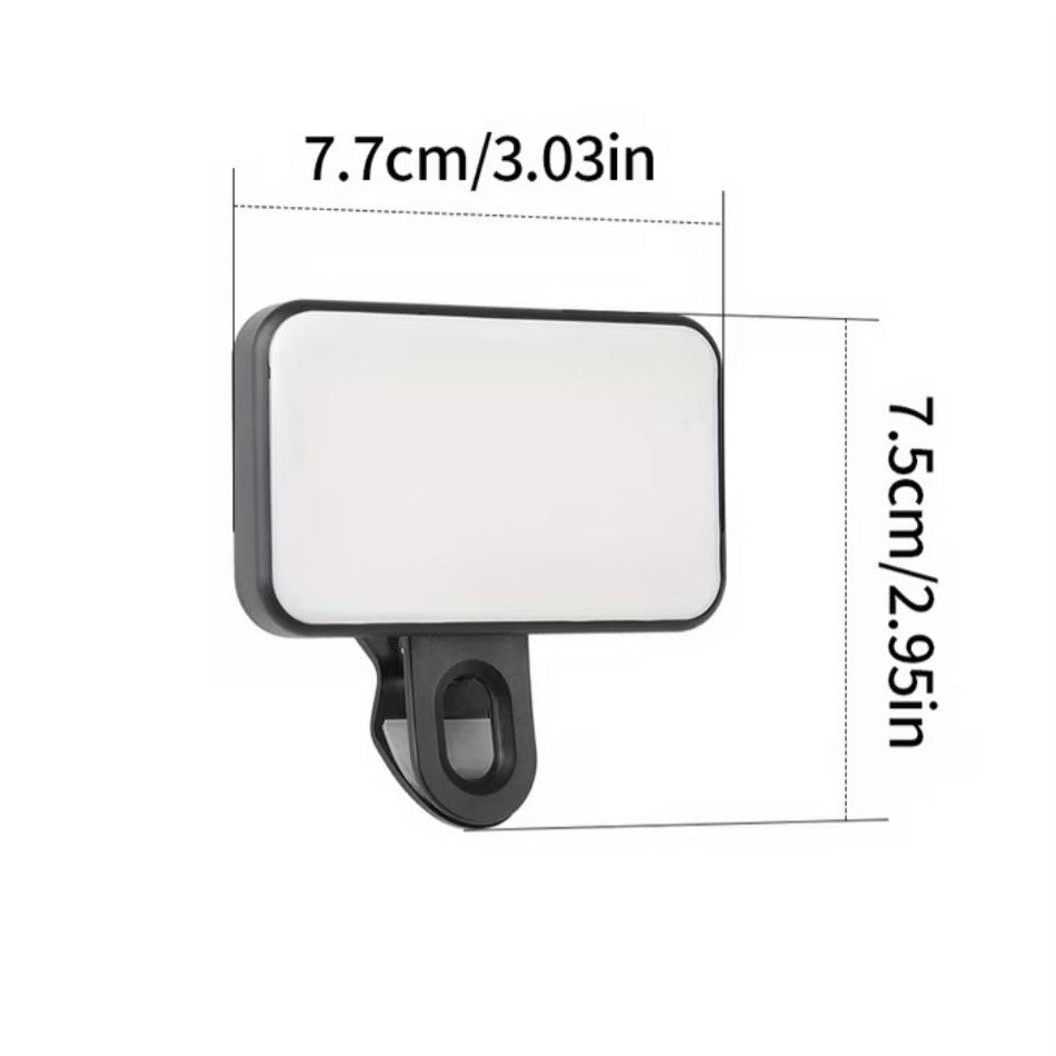 Portable Clip-On LED Selfie & Video Fill Light