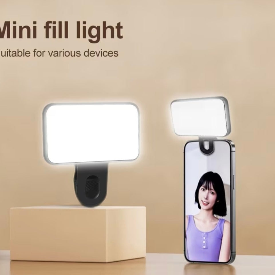Portable Clip-On LED Selfie & Video Fill Light