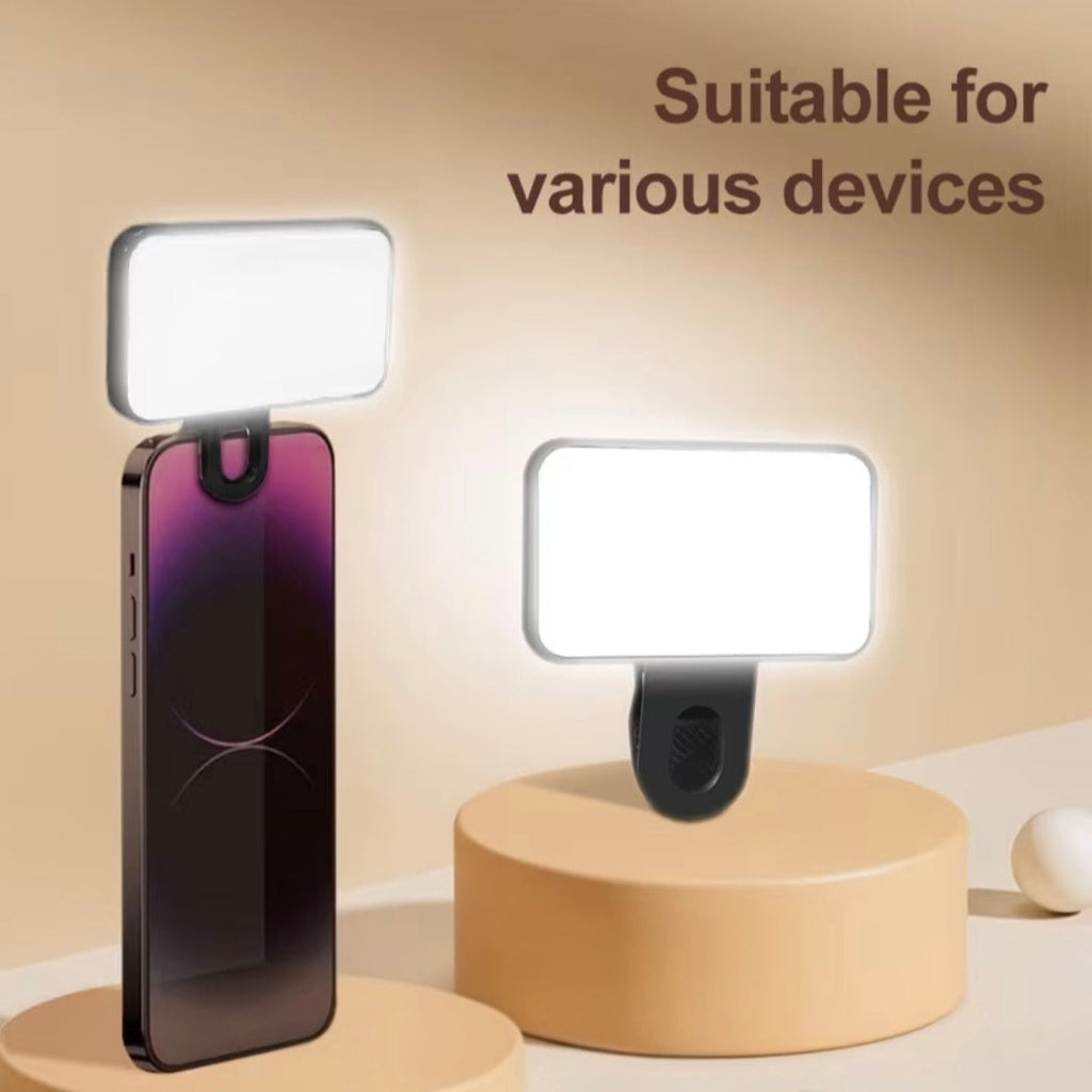 Portable Clip-On LED Selfie & Video Fill Light