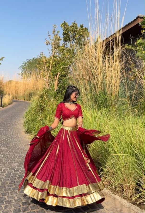 Spotlight: The Radiant Crimson Red Festive Classic Lehenga