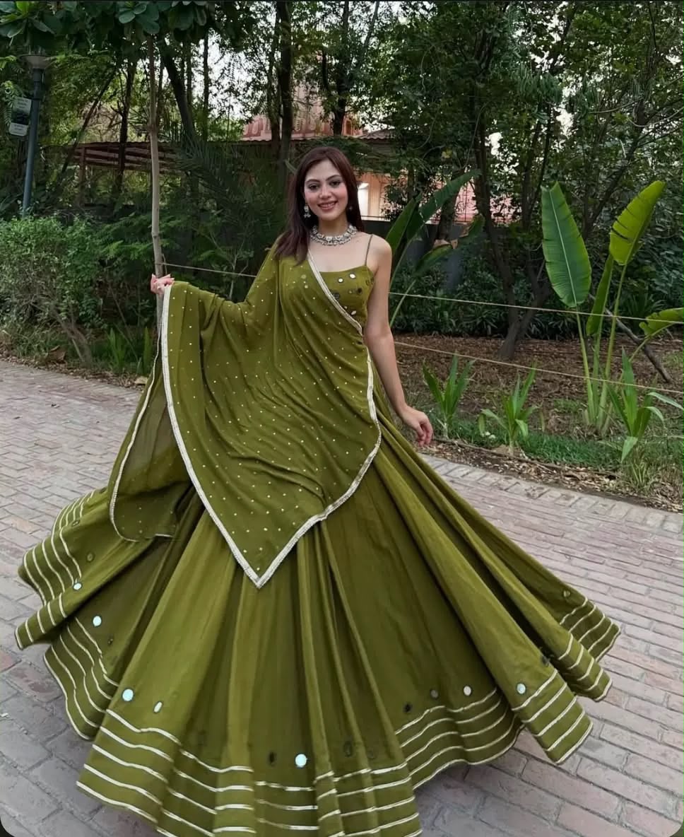 Spotlight: The Olive Green Festive Classic Lehenga