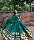 Spotlight: The Emerald Green Festive Classic Lehenga